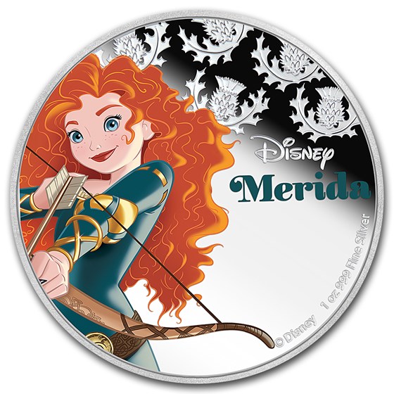 2016 Niue 1 oz Silver $2 Disney Princess Merida 2016 Niue 1 oz Silver $2 Disney Princess Merida